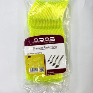 چنگال یکبار مصرف رنگی